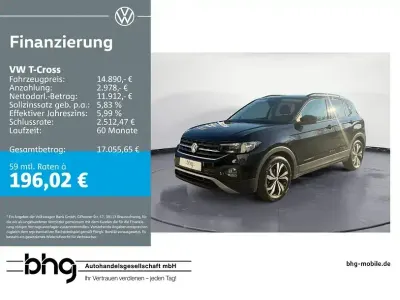 Gebraucht VW T-Cross Life 116 PS (85 kW) 2019 Schwarz SUV