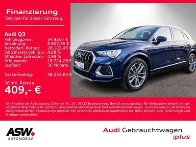 Navarrablau metallic Gebraucht 2023 Audi Q3 Advanced Plus SUV | 34.930 € (Fairer Preis)