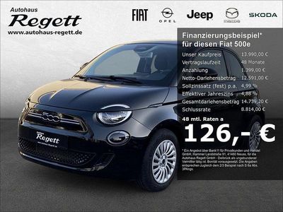 Gebraucht Fiat 500e Action 69 kW (95 PS) 2023 Schwarz Kleinwagen