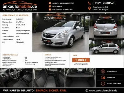 Gebraucht Opel Corsa Selection 80 PS (58 kW) 2009 Starsilber/silver iii Kleinwagen