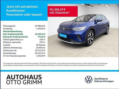 Gebraucht VW ID.4 Pro Performance 150 kW (204 PS) 2023 Blue dusk metallic (metallic) SUV