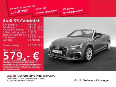 Gebraucht Audi S5 Cabriolet Ambiente 354 PS (260 kW) 2024 Chronosgrau metallic Cabrio
