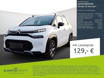Gebraucht Citroën C3 Aircross Shine 110 PS (80 kW) 2023 Weiß SUV