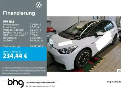 Gebraucht VW ID.3 Pro 107 kW (146 PS) 2022 Weiß Kleinwagen