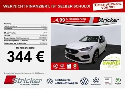 Gebraucht Seat Tarraco FR 245 PS (180 kW) 2021 Oryx weiss perlmutteffekt SUV