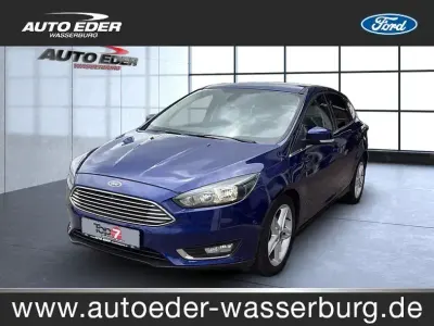 Gebraucht Ford Focus Titanium 150 PS (110 kW) 2018 Indicblau metallic (metallic) Limousine