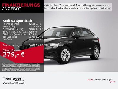Schwarz Gebraucht 2022 Audi A3 Sport Limousine | 22.360 € (Guter Preis)