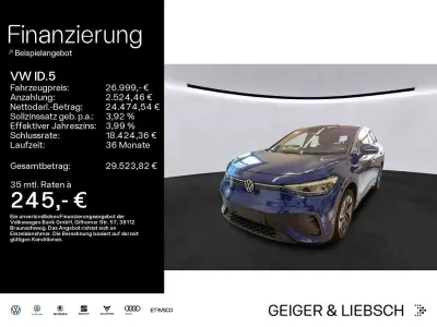 Brugt VW ID.5 Pro Performance 150 kW (204 HK) 2023 Blå SUV