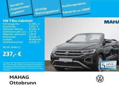 Gebraucht VW T-Roc Cabriolet Style 150 PS (110 kW) 2024 Schwarz Cabrio