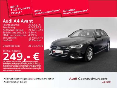 Gebraucht Audi A4 Advanced Plus 163 PS (119 kW) 2023 Brillantschwarz Kombi