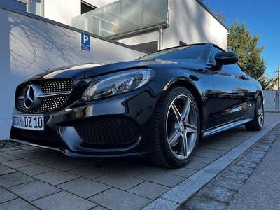 Usata Mercedes C200 AMG 184 CV (135 kW) 2017 Nero Cabrio