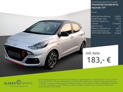 Usata Hyundai i10 N Line 101 CV (74 kW) 2022 Argento Utilitaria