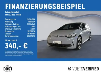 Gebraucht VW ID.3 Pro 150 kW (204 PS) 2024 Grau Kleinwagen