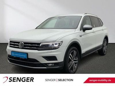 Pure white Gebraucht 2021 VW Tiguan Allspace Highline SUV | 29.480 € (Superpreis)