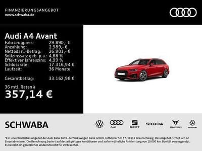 Gebraucht Audi A4 S-Line 163 PS (119 kW) 2023 Tangorot metallic Kombi