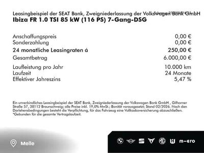 Neu Seat Ibiza FR 116 PS (85 kW) 2026 Kleinwagen