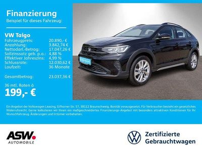 Deep black perleffekt (metallic) Gebraucht 2024 VW Taigo Life SUV | 20.890 € (Fairer Preis)