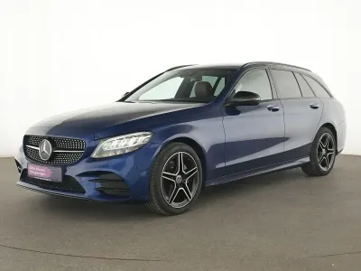 Brugt Mercedes C200 AMG line 160 HK (117 kW) 2020 Blå Sedan