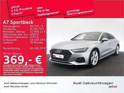 Florettsilber metallic Gebraucht 2021 Audi A7 S-Line Limousine | 40.997 € (Guter Preis)