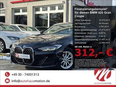 Gebraucht BMW 420 Gran Coupé Sport Line 190 PS (139 kW) 2022 Schwarz Coupé