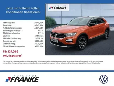 Gebraucht VW T-Roc IQ Drive 150 PS (110 kW) 2020 Energetic orange metallic SUV
