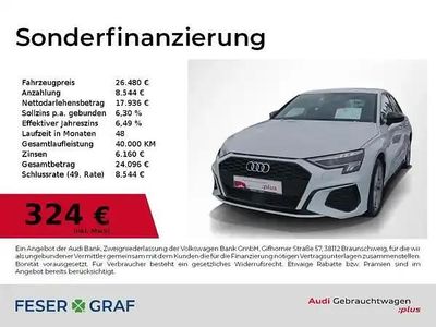 Gletscherweiß Gebraucht 2022 Audi A3 Ambiente Limousine | 26.480 € (Fairer Preis)