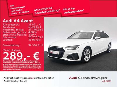 Gebraucht Audi A4 S-Line 204 PS (150 kW) 2023 Ibisweiß Kombi