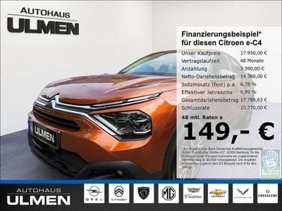 Gebraucht Citroën e-C4 Feel 100 kW (136 PS) 2023 Orange Limousine