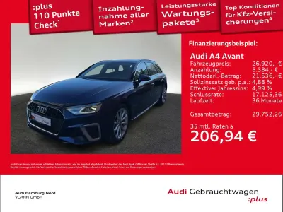 Gebraucht Audi A4 S-Line 150 PS (110 kW) 2022 Navarrablau metallic Kombi