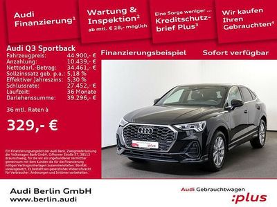 Gebraucht Audi Q3 Sportback Advanced 245 PS (180 kW) 2024 Schwarz SUV