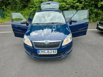 Gebraucht Skoda Fabia Style 2014 Blau Kleinwagen
