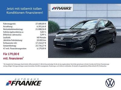 Gebraucht VW Golf VIII Move 131 PS (96 kW) 2024 Deep black perleffekt Kombi