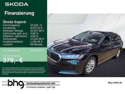 Schwarz Gebraucht 2025 Skoda Superb Essence Kombi | 33.630 € (Fairer Preis)