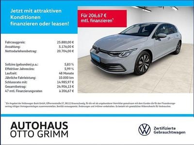 Gebraucht VW Golf VIII Life 116 PS (85 kW) 2024 Mondsteingrau Limousine