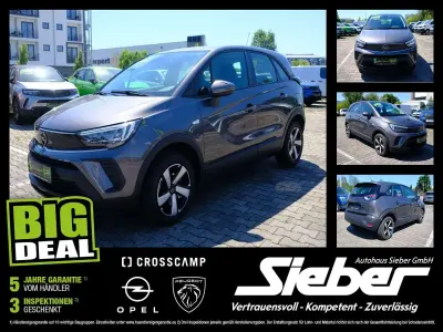 Gebraucht Opel Crossland Edition 110 PS (80 kW) 2021 Mondstein grau/e:vulkan grau SUV
