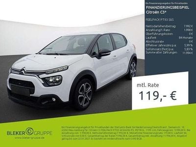 Weiß Gebraucht 2021 Citroën C3 Limousine | 9.990 € (Guter Preis)