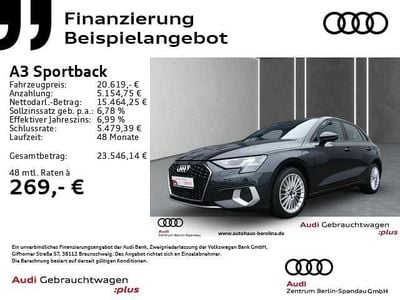 Gebraucht Audi A3 Sportback e-tron Advanced Plus 204 PS (150 kW) 2023 Manhattangrau metallic Kleinwagen