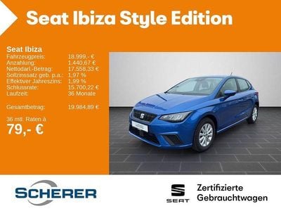 Gebraucht Seat Ibiza Style 116 PS (85 kW) 2024 Sapphire blau metallic (metallic) Limousine