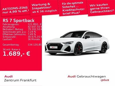 Second-hand Audi RS7 Ambiente 600 CP (441 kW) 2025 Alb Hatchback