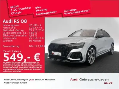 Używany Audi RS Q8 Sport 600 KM (441 kW) 2022 Srebrny SUV