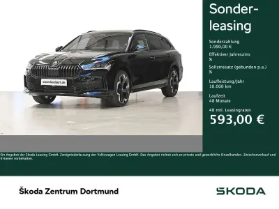 Neu Skoda Superb SportLine 204 PS (150 kW) 2026 Onyxschwarz metallic Kombi
