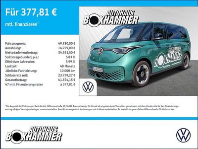 Gebraucht VW ID. Buzz Pro 150 kW (204 PS) 2023 Grün (bay leaf green metallic) Van / Kleinbus