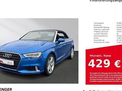 Gebraucht Audi A3 Cabriolet Sport 150 PS (110 kW) 2020 Arablau kristalleffekt Cabrio