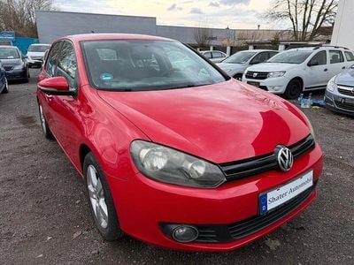 Gebraucht VW Golf VI Trendline 80 PS (58 kW) 2009 Rot Kleinwagen