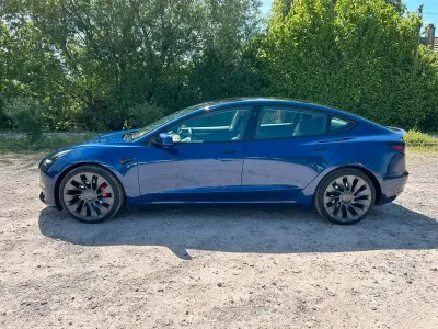 Gebraucht Tesla Model 3 Performance 377 kW (513 PS) 2021 Blau Limousine
