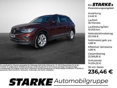 Gebraucht VW Tiguan United 150 PS (110 kW) 2021 Braun (ginger brown metallic) SUV