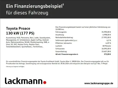 Gebraucht Toyota Proace Verso Team 177 PS (130 kW) 2021 Grau Kombi