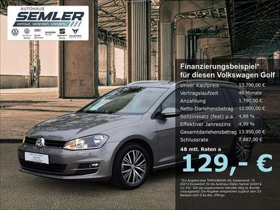 Gebraucht VW Golf VII Allstar 110 PS (80 kW) 2016 Grau Kombi