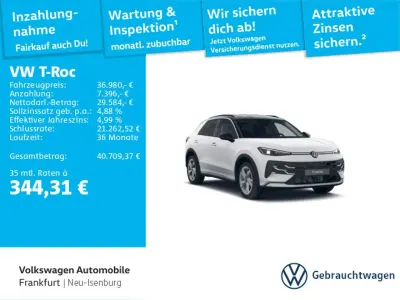Gebraucht VW T-Roc Cabriolet Life 150 PS (110 kW) 2025 Weiß SUV