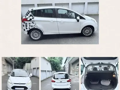 Gebraucht Ford B-MAX Titanium 100 PS (73 kW) 2013 Weiß Van / Kleinbus